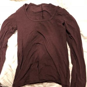 Lululemon maroon long sleeve